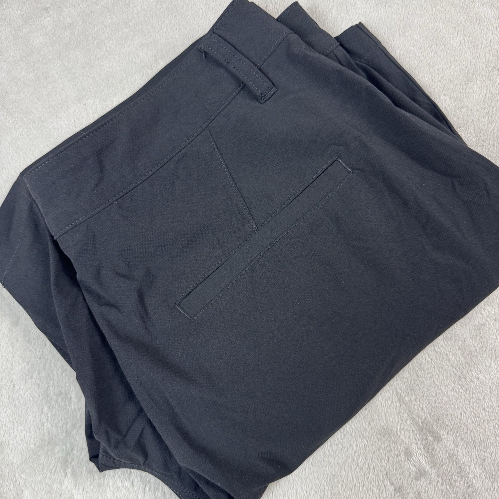 New Linksoul Shorts Mens Large Black Chino Golf Casual Performance Flat Sample
